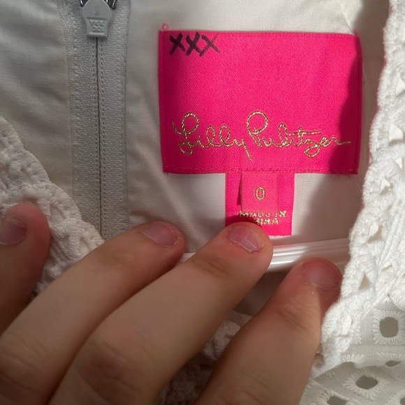 Lilly Pulitzer Charlize Stretch Shift Dress in ‘Resort White’ Print Size 0 - Picture 5 of 8